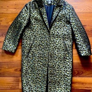 Cheetah print long coat